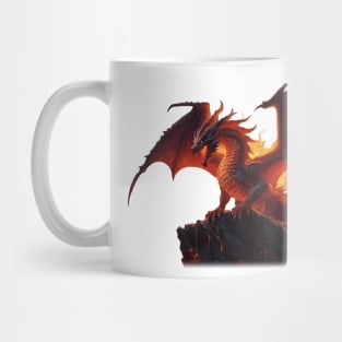 Dragon Mythological Dragon Lovers Red Mug